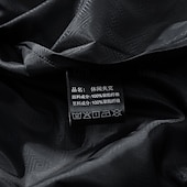 baratos Jaquetas Casuais-Homens jaqueta leve Jaqueta casual Férias Diário Bolsos Outono Inverno Tecido Moda Clássico Colarinho Chinês Padrão Preto cáqui Cinzento Casaco