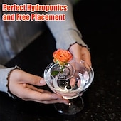 levne pribor za njegu biljaka-20 ks kreativních plovoucích držáků na květinové aranžmá – minimalistická váza ve stylu wabi-sabi, květináč na čerstvé nebo hydroponické květiny, dekorace do obývacího pokoje