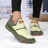 abordables Botas de invierno y nieve-Botas de nieve cálidas de invierno sin cordones para hombre con suela antideslizante, diseño acolchado informal para caminar al aire libre, viajar en climas fríos y uso diario.