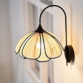 levne Vnitřní nástěnná světla-Rustikální vnitřní svítidlo, e27 černá kovová nástěnná lampa, noční lampička, čtecí lampička s kabelovým stínidlem, látková aplikace, retro do obývacího pokoje, ložnice