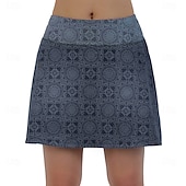 cheap Women's Pants, Shorts &amp; Skirts-Women's Geometic Cycling Skort Skirt Bike Skirt Bottoms Mountain Bike MTB Road Bike Cycling Sports 3D Pad Cycling Quick Dry Moisture Wicking Black Pink Spandex Clothing Apparel Bike Wear