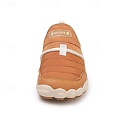 abordables Botas de invierno y nieve-Botas de nieve cálidas de invierno sin cordones para hombre con suela antideslizante, diseño acolchado informal para caminar al aire libre, viajar en climas fríos y uso diario.