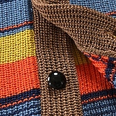 billiga cardigan tröja för män-Herr Cardigan Tröja Beskuren tröja Stickad tröja Ribbad Sticka Vanliga toppar Knappar Rand Sjalslag Mode Klassisk Semester Dagliga kläder Kläder Höst Vinter Vinrött M L XL