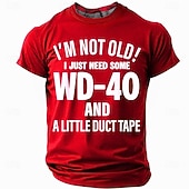 ieftine Tricouri amuzante pentru bărbați-Bărbați Argou amuzant Tricou Manșon scurt Tricou Tipărire 3D Stil Nautic Cămașă Modă Zilnic Stradă Zilnic Albastru piscină Negru Roșu-aprins Vară Primăvară Îmbrăcăminte S M L XL XXL XXXL