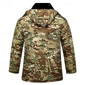 preiswerte Fleece &amp; 3 in 1 Jacken-Herren Wanderjacke Fleecejacke Daunenjacke Thermo-Set Winter Draussen Tarnung Thermowarm Oberteil Armeegrün Grün Khaki