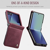 preiswerte Samsung-Handyhülle-Handy Hülle Handyhüllen Für Samsung Galaxy Z Flip 7 Magnetische Adsorption Brieftaschenhülle Magnetisch Vollschutz Ständer TPU PU-Leder