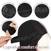 ieftine Peruci de petrecere-Peruci pentru femei, de culoare maro nuc ombre până la blond cenușiu, pentru păr, lungime medie, 40 cm, creț și ondulat, cu despărțire pe mijloc, perucă sintetică cu aspect natural, pentru