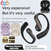 economico Cuffie TWS wireless-Cuffie con traduzione intelligente con intelligenza artificiale, cuffie sportive Bluetooth wireless di lunga durata, cuffie stereo con conduzione aerea semi-intraurale