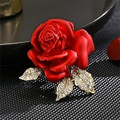 cheap Pins and Brooches-Brooches Classic Retro Flower Vintage Stylish Artistic Brooch Jewelry Watermelon For Wedding Party Gift Engagement Prom Festival