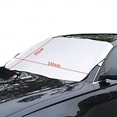 abordables Servicio de Vehículo-Funda magnética antinieve para coche, funda para media nieve con protección para parabrisas delantero, parasol grueso y protector de nieve resistente al calor para invierno y verano.