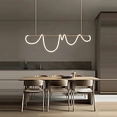 levne Návrh linky-LED závěsné světlo, styl note, severský design, moderní, jednoduché, americké světlo, luxusní, barové osvětlení, kreativní, síťované, dlouhé, obývací pokoj, restaurace, lampy