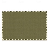 baratos Tapetes-Tapete vintage verde francês, tapete luxuoso para sala de estar, tapete elegante para cabeceira de quarto, tapete grande resistente a manchas e fácil de limpar