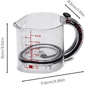 ieftine Cupe &amp; Căni-Cana de măsurat reglabilă 4 în 1, cană de măsurat multifuncțională cu bază de etanșare tip racletă, design economisitor de spațiu, cană ușor de curățat pentru gătit&amp;amp;lichide de copt și ingrediente
