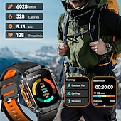 Χαμηλού Κόστους Smartwatch-HT36 Εξυπνο ρολόι 2.01 inch Bluetooth Βηματόμετρο Υπενθύμιση Κλήσης Παρακολούθηση Ύπνου Συσκευή Παρακολούθησης Καρδιακού Παλμού καθιστική υπενθύμιση Συμβατό με IP68