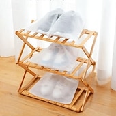 Недорогие Хранение вещей и организация пространства-100 шт. многоразовых сумок для хранения обуви со шнурком, нетканый пылезащитный чехол, дорожный органайзер для обуви, антижелтящий, влагостойкий, моющийся чехол для обуви, многоцелевая сумка для хранения для дома и путешествий