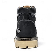 Недорогие Рабочие ботинки-Классические мужские рабочие ботинки для улицы – прочные ботинки на шнуровке с нескользящей подошвой и амортизирующей стелькой для строительства, сельского хозяйства и повседневной носки