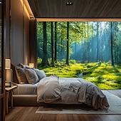 cheap Wall Tapestries-Tapestry Blanket Wall Hangings Forest Tropical 3D Bedroom Living Room Dorm Home Decor