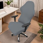 economico Fodera per sedia da pranzo-Coprisedia da gioco in seta di latte, elastico e antipolvere, adatto per giochi al computer, internet cafè e posti a sedere competitivi