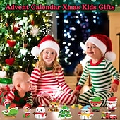 Χαμηλού Κόστους Συλλεκτικές Φιγούρες-τουβλάκια δομικών κατασκευών με σχέδιο Άγιου Βασίλη, συσκευασία 12 χριστουγεννιάτικων τουβλάκια στολίδια παιχνίδια, μίνι φιγούρες κατασκευών, χριστουγεννιάτικες κάλτσες, δώρα μπομπονιέρες για πάρτι,