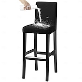 Недорогие Крышка обеденного стула-водонепроницаемые чехлы для стульев-табуретов, чехлы для стульев из спандекса с ромбовидным жаккардом, универсальные всесезонные чехлы для стульев для банкетов, свадеб и домашнего декора