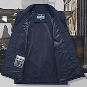 baratos Colete de Pesca Masculino-Homens colete ao ar livre Colete colete de pesca Ao ar livre Diário Moda Casual Primavera Outono Bolsos Poliéster Confortável Tecido Zíper Colarinho Chinês Normal Preto Laranja Cáqui Verde Tropa