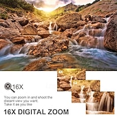 זול מצלמות פעולה-מצלמת וידאו DV ניידת HD 4K להקלטת ולוגים בדרכים עם שלט רחוק לחיבור WiFi לנייד ומסך מסתובב 180 מעלות לסלפי.