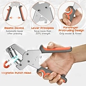 preiswerte Werkzeugaufbewahrung-Hochleistungs-Werkzeugsatz für professionelle Ösen, 3/8 Zoll 10 mm Hand-Ösensatz, DIY-Handlocher-Ösensatz mit 200/500 Ösenschnallen, Installationswerkzeuge für Metall-Luftlochnieten