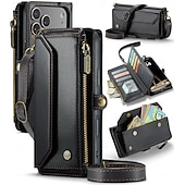 billiga iPhone-fodral-telefon fodral Till iPhone 17 Pro Max 17 Air 17 Plånboksfodral med snodd med handledsrem Stöd TPU PU läder
