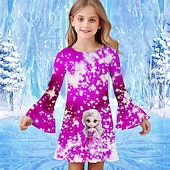 ragazze' 3D Cartoni animati Abito Vestito con Volant Manica Lunga Estate Primavera Vacanza Quotidiano Ferie Bello Dolce Bambini 4-12 Anni Vestito Casual Lunghezza al ginocchio Vestibilità regolare economico Comò in cartone animato 3D-ragazze' 3D Cartoni animati Abito Vestito con Volant Manica Lunga Estate Primavera Vacanza Quotidiano Ferie Bello Dolce Bambini 4-12 Anni Vestito Casual Lunghezza al ginocchio Vestibilità regolare