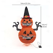 olcso Halloween szabadtéren-Tök Szellem Vezeték nélküli Üzemmód váltás Mindszentek napja AA akkumulátorok tápláltak 1db