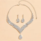 billige Halskjeder og anheng-3 stk Halskjede For Dame Gate Gave Daglig Legering Klassisk