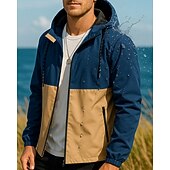 ieftine Jachete impermeabile-Bărbați Αντιανεμικό Jachetă Softshell Μπουφάν πεζοπορίας În aer liber Impermeabil Rezistent la Vânt Respirabil Îmbrăcăminte pentru drumeții Primăvară Toamnă Topuri Pescuit Camping / Drumeții