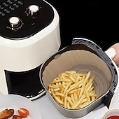 お買い得  キッチン用品＆小物-シリコン製エアフライヤーライナー3個パック - 7.09インチのノンスティック、再利用可能なバスケットとボウルマット、オーブンアクセサリー、ベーキングトレイ、家庭料理用のキッチンガジェット