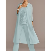 economico impacchi della madre-Chiffon 3/4 Sleeve Shrugs Cape  For Party Evening Mother of Bride  Wedding Guest Simple Pure Color Wedding Wraps dress to impress