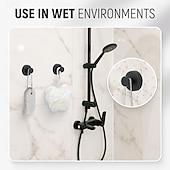 billiga Kransar, Girlander &amp; Swags-4-pack sugkoppskrokar för kransar på glas, modell sugkoppskrokar utan borrning, kranshängare för ytterdörrar, handdukskrokar i metall för duschar och badrumsspeglar