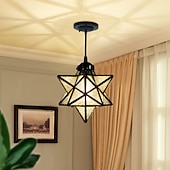 halpa Saarivalot-led-riippuvalaisimet messinki/musta moravian starseed riippuvalaisin, 11"