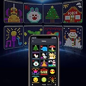 levne Chytré dekorativní osvětlení-chytré LED záclonové světýlka, LED záclonové světýlka měnící barvu, dynamické DIY záclony s vílími řetězci do ložnice, pozadí, párty, interiéru, exteriéru (aplikace, dálkové ovládání)