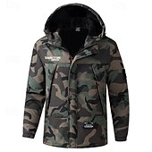 economico Fleece &amp; Giacche 3 in 1-Per uomo Giacca da escursionismo Giacca in Pile Giacca imbottita Set termico Inverno All&#039;aperto Mimetico Calore Termico Impermeabile Antivento Top Nero Verde