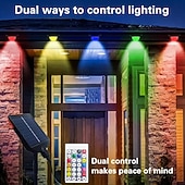 preiswerte LED Lichterketten-10 m 20 m 30 m 50 m Solar-Dauerleuchten für den Außenbereich, wiederaufladbar und zeitgesteuert, RGB-Dachtraufenlichter, LED-Lichterkette, ewige Lichter, IP65, wasserdicht, für den Innenhof,