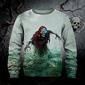 Víspera de Todos los Santos Chico 3D Cráneos Sudadera Manga Larga Primavera Otoño Moda Básico Niños 4-12 años Cuello Barco Exterior Casual Diario Ajuste regular abordables Visión 3D y Geometría del Niño-Víspera de Todos los Santos Chico 3D Cráneos Sudadera Manga Larga Primavera Otoño Moda Básico Niños 4-12 años Cuello Barco Exterior Casual Diario Ajuste regular