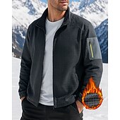 baratos Fleece &amp; Casacos 3 em 1-Homens Jaqueta de Trilha Jaqueta de lã para caminhada Inverno Ao ar livre Retalhos Térmico / Quente Macio Jaquetas em Velocino Caça Campismo / Escursão / Espeleologismo Preto Azul Real Cinzento