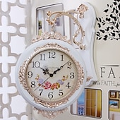 cheap Wall Accents-Outdoor Clocks European Style Retro Wall Clock Innovation and Fashion Living Room Double-Sided Clock Classic Clock Wall Bedroom Decoration Clock Wall Clocks Bedrooms