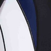 abordables Lycra de surf-Homme Maillots de bain intégraux Combinaison Fine UPF50+ manche longue Maillot de Bain ​fermeture éclair sur le devant Natation Plongée Surf Plongée en apnée Patchwork Été Printemps Automne