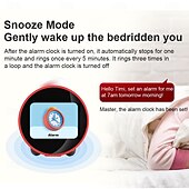 お買い得  テスター＆検出器-人気のスマートAI目覚まし時計、子供用液晶ディスプレイ、充電式バッテリー、Wi-Fi機能、AI音声制御スマートキッズタイマー