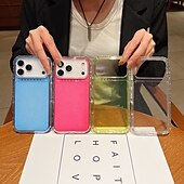 お買い得  iPhone用ケース-電話 ケース 用途 iPhone 17 Pro Max 17 Air 16 15 14 Pro Max Plus 13 Pro Max バックカバー 黄ばんでいない ブリンブリングリッターシャイニー 耐衝撃 レトロ風 TPU アクリル