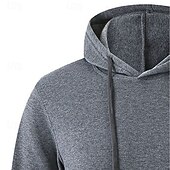 abordables Sudadera con capucha de vellón-Hombre Sudadera Sudadera Con Capucha Sudadera con capucha de lana Negro Blanco Amarillo Rosa Verde Ejército Con Capucha Plano Bolsillo Deporte Casual Diario Ropa de calle Fresco Ropa deportiva