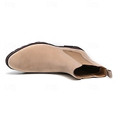 economico Stivali Chelsea-stivaletti chelsea da uomo in pelle scamosciata marrone con pannelli laterali elastici, stile casual alla caviglia per gentiluomini, ideali per outfit autunnali, abbigliamento quotidiano e riunioni del fine settimana