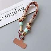 preiswerte Telefon-Lanyards &amp;amp; Handgelenkbänder-Handy Hülle Handyhüllen Für Kordeln Universal Mit Handgelenkschlaufe Farbverläufe Geometrisches Muster Polyester