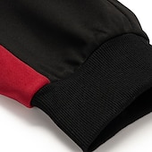 baratos moletons básicos-Homens Moletom Conjunto de roupas Colarinho Chinês Ao ar livre Diário Esportes Com Cordão Zip Up Bolsos Bloco de cor Preto Azul Marinha Cinzento Claro Poliéster Roupas Esportivas Moda Roupa de rua