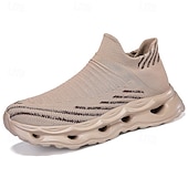 economico Scarpe da Corsa per Uomini-scarpe da ginnastica Flyknit verde neon da uomo: scarpe da corsa leggere in mesh traspirante per atleti, allenamento fitness e abbigliamento sportivo quotidiano